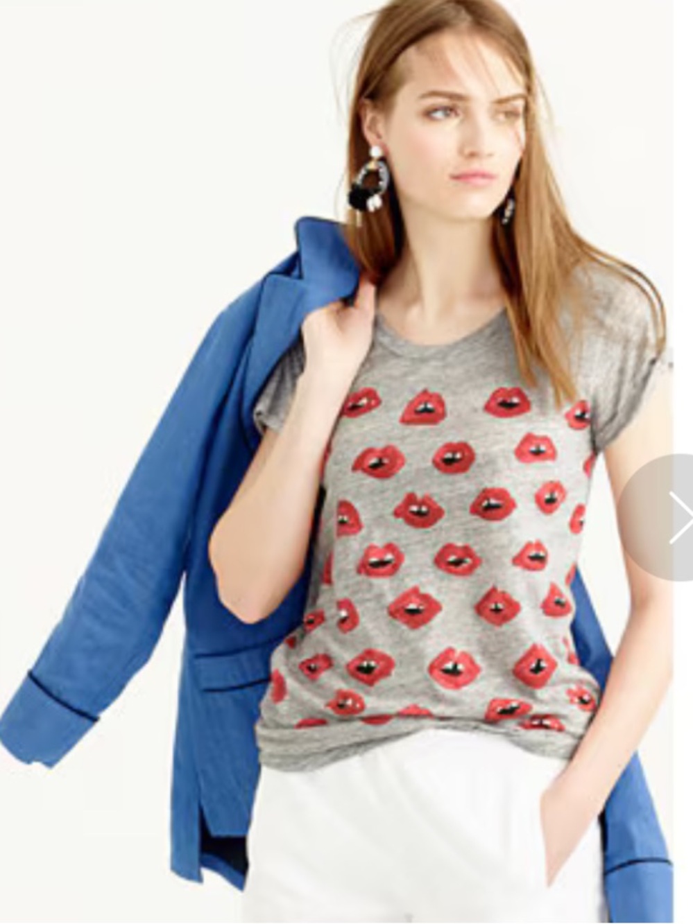 J.CREW x Donald Robertson Kiss Kiss T-shirt